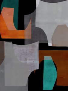 单色拼贴画五，2019（数字） 作者 史蒂芬·道