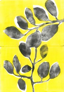 夏日花园 IV》，2015 年（纸上单版画） 作者 史蒂芬·道