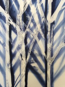 树 II》，2016 年（布面蜡） 作者 史蒂芬·道