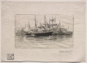 微风点石油码头，1880年。