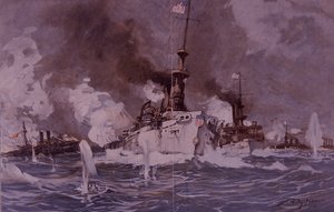 美西战争1898年，古巴圣地亚哥之战 作者 Willy Stoewer 