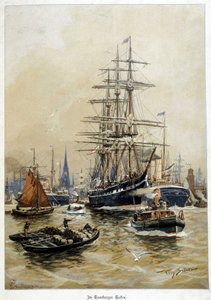 汉堡的港口，deb。20世纪