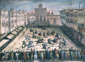 圣克罗齐广场的马术比赛，1561-1562年