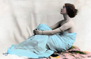 饰演 Fedora 的 Lina Cavalieri，约 1900-1905 年（明信片） 作者 罗伊特林格工作室