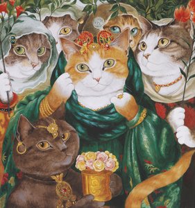 插图选自《猫群荟萃》！文化猫汇编》（2015 年出版）