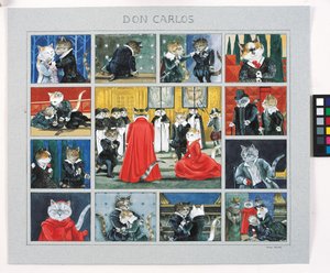 插图选自《猫群荟萃》！文化猫汇编》（2015 年出版）