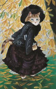插图选自《猫群荟萃》！文化猫汇编》（2015 年出版）