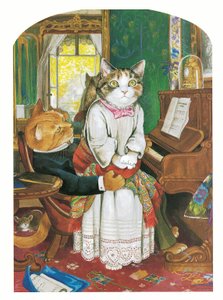 拉斐尔前派猫》插图（1999 年出版） 作者 苏珊·赫伯特