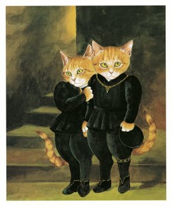 拉斐尔前派猫》插图（1999 年出版） 作者 苏珊·赫伯特