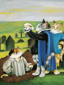 插图选自《莎士比亚的猫》：海报书（2016 年出版）