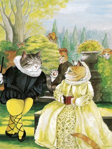 插图选自《莎士比亚的猫》：海报书（2016 年出版） 作者 苏珊·赫伯特
