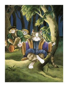 插图选自《莎士比亚的猫》：海报书（2016 年出版） 作者 苏珊·赫伯特