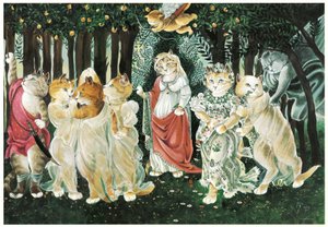 插图选自《猫的西方艺术画廊》（1994 年出版）