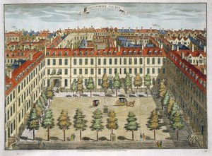 德文郡广场，&39;Stow&39;s Survey of London&39;，酒吧。 1754