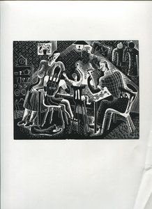 巴士人的假期》（木版画）