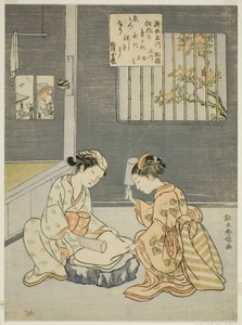 布满宝石的河流》，选自《六条宝石河》无标题系列 作者 铃木春信