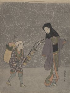 破魔弓，约1765.，约1765.。 作者 铃木春信
