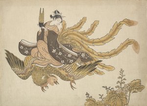 伪装的不朽者，约1766年，约1766年。 作者 铃木春信