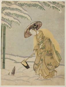 采集竹笋 作者 铃木春信