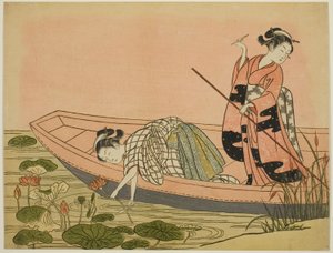 采莲 作者 铃木春信