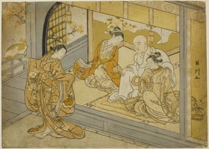 平之清森前的穗积五千舞 作者 铃木春信