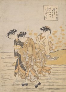 Jewel River at Ide Ide no Tamagawa, ca., ca. 1768. 作者 铃木春信