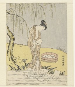 洗布女工 作者 铃木春信