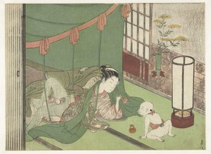 爱侣和孩子 作者 铃木春信