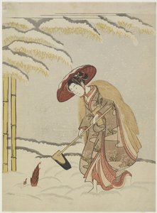 1765年后，孟宗，二十四个孝道典范之一 作者 铃木春信