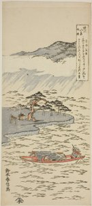 唐崎夜雨》，选自 "近江八景 "系列 作者 铃木春信