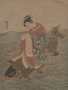 对中国神仙的模仿。 作者 铃木春信