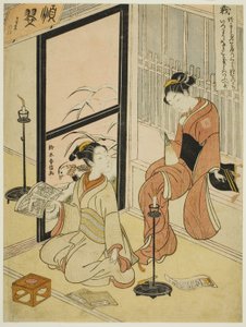 义（吉），选自 "五大美德 "系列 作者 铃木春信