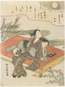第八个月，c。 1768 作者 铃木春信