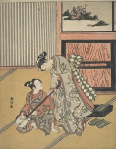 音乐课》。 作者 铃木春信