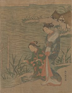 Two Young Ladies at the Shore, ca. 1768., ca. 1768. 作者 铃木春信