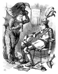 演出后的圣乔治与巨龙，1878年。