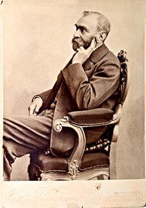 阿尔弗雷德-诺贝尔（1833-1896），阿泰尔耶-弗洛曼著，斯德哥尔摩。白蛋白 照片
