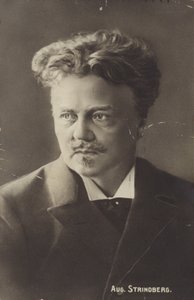 August Strindberg的肖像 作者 瑞典摄影师