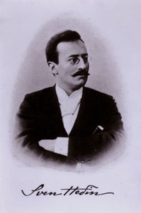 Sven Hedin, Swedish explorer (b/w photo)
