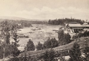 Sverige / 瑞典：Jamtland, Eggforsen（黑白照片）