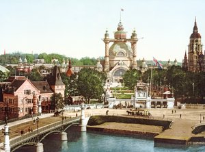 Djurgården海岛看法在斯德哥尔摩，1897年