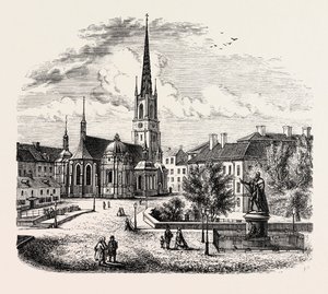 瑞典斯德哥尔摩 Riddarholmskyrka 的 Riddarholmen 教堂（雕刻）