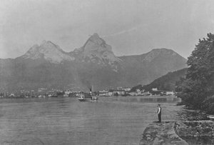 Brunnen et les Mythen, Lac des IV Cantons (b/w photo) 作者 瑞士摄影师