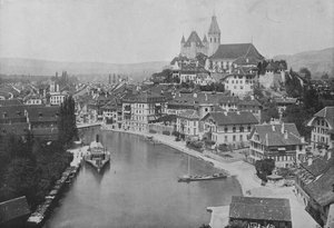 Thoune, Vue Generale (b/w photo) 作者 瑞士摄影师