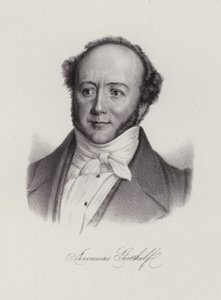Albert Bitzius，瑞士小说家，笔名 Jeremias Gotthelf（版画） 作者 瑞士学校