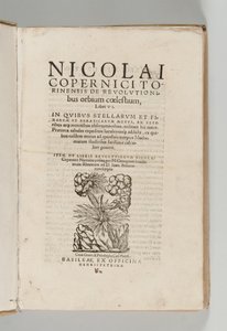 由尼古拉·哥白尼（1473-1543）与尼古拉·哥白尼有声小说的革命而作，约翰·里蒂休斯（1514-74）的第一本，巴塞尔：托马斯·彼得（Thomas Peter） 作者 瑞士学校