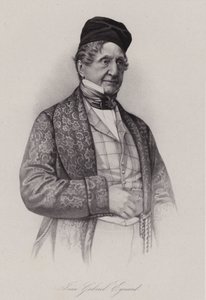 Jean-Gabriel Eynard，瑞士银行家（雕刻）。 作者 瑞士学校