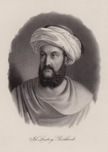 Johann Ludwig Burckhardt，瑞士旅行家和地理学家（版画） 作者 瑞士学校