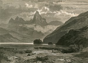 Lake Lowerz和Myten 作者 瑞士学校