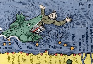 海怪吃人，出自康拉德·格斯纳 (Conrad Gesner) 的《动物史》 作者 瑞士学校